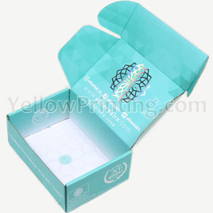 Beauty Products Custom Logo Box Packaging Corrugated Cardboard Paper Foldable Box For Cosmetics