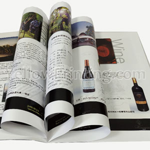 Exhibition Catalogue Flyer Booklets Saddle Stitching Promotion Brochure Manual For Wine Company