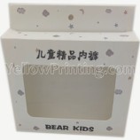 Factory Made Product Packaging Box Underwear Socks Leggings Clothing Paper Box With PVC Window