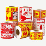 Factory Price Red Warning Label Caution Fragile Handle With Care Sticker for Carton Box Package Product Picture Factory Price Red Warning Label Caution Fragile Handle With Care Sticker for Carton Box Package