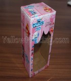 Paper box with clear plastic cover